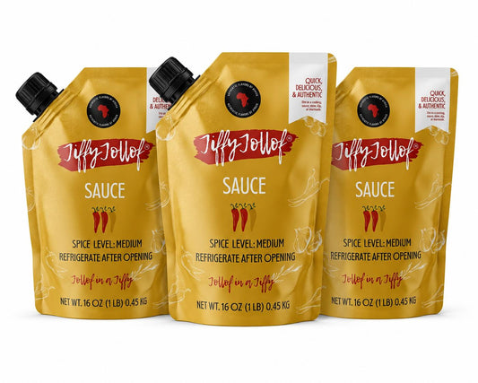 Jiffy Jollof Sauce Pouch Bundle Deal - Jiffy Jollof