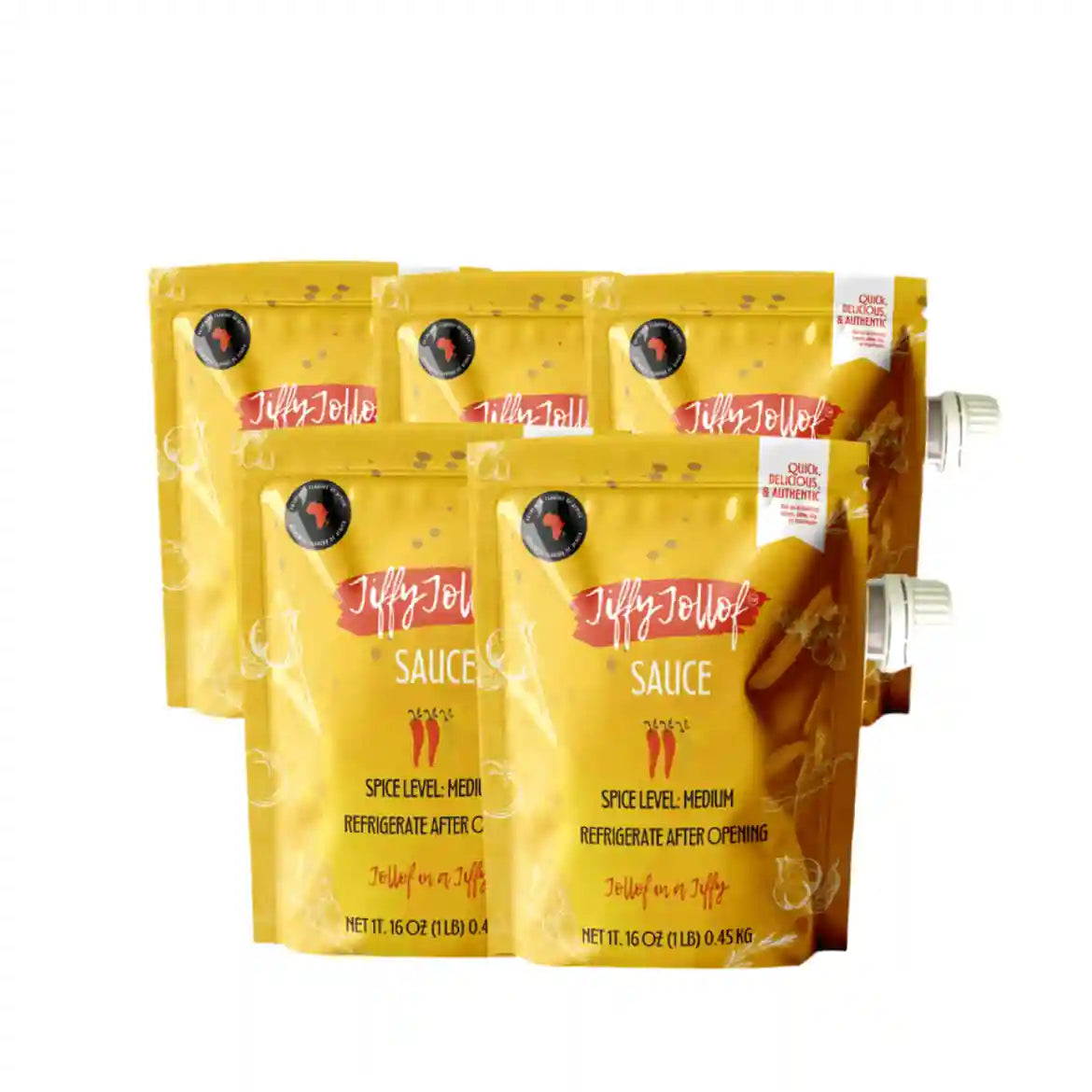 Jiffy Jollof Sauce Pouch Bundle Deal - Jiffy Jollof