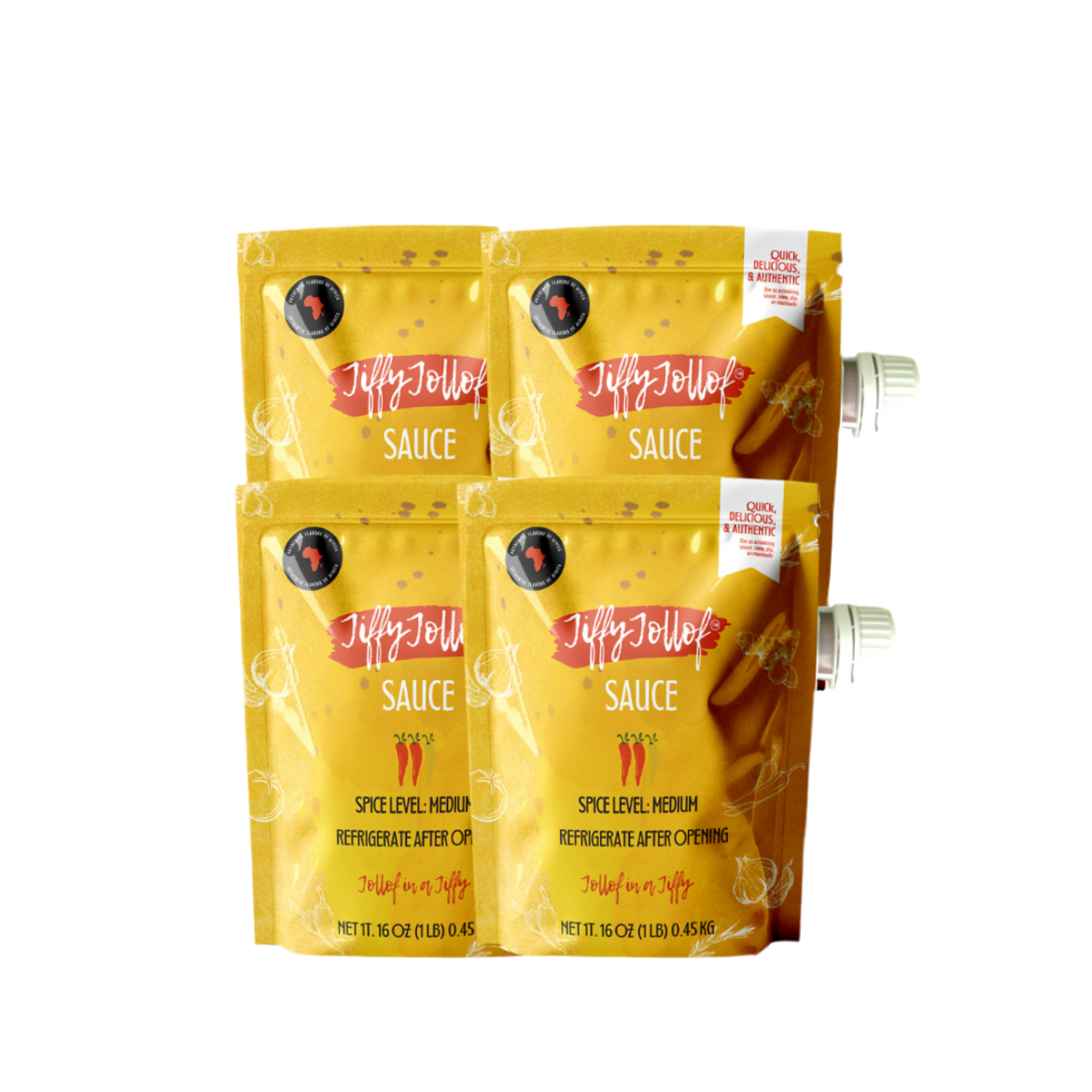 Jiffy Jollof Sauce Pouch Bundle Deal