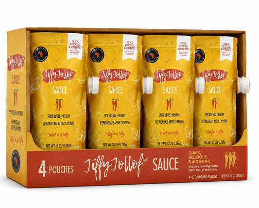 Jiffy Jollof 10oz Pouch - Bundle of 4 - Jiffy Jollof