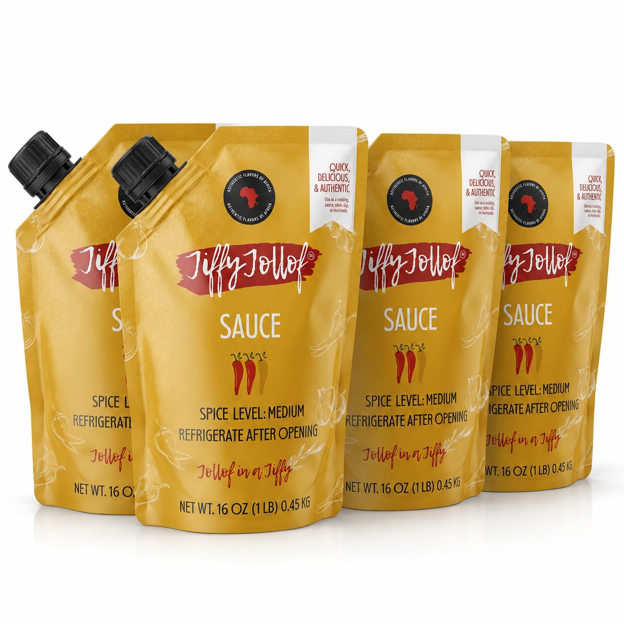 Jiffy Jollof Sauce Pouch Bundle Deal - Jiffy Jollof
