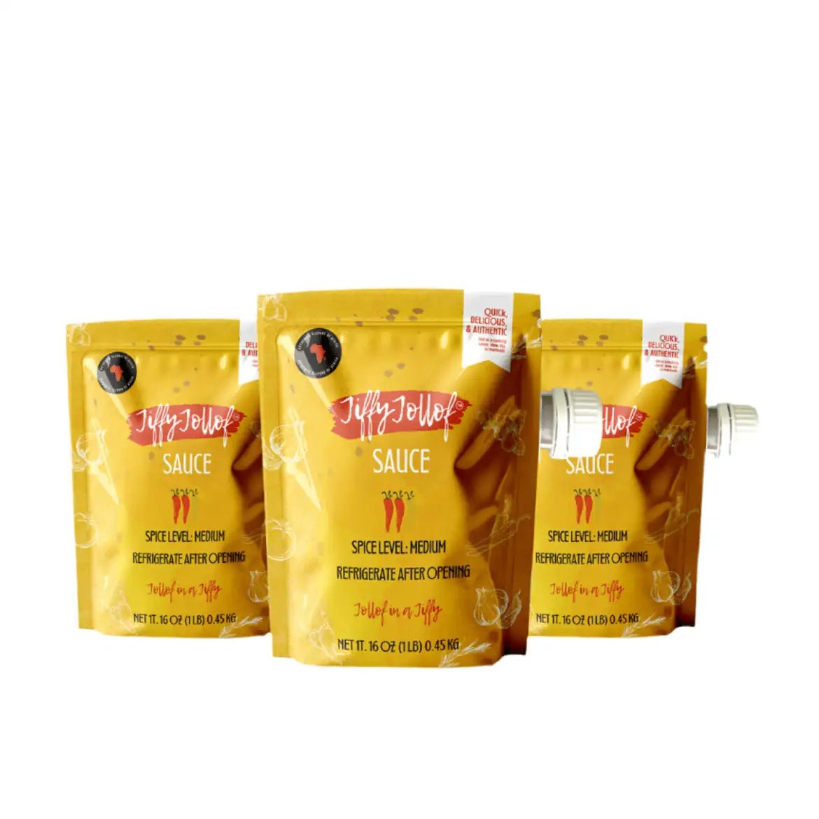 Jiffy Jollof Sauce Pouch Bundle Deal - Jiffy Jollof