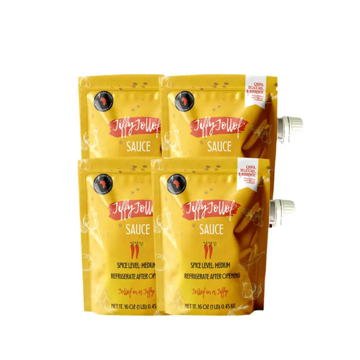 Jiffy Jollof Sauce Pouch Bundle Deal - Jiffy Jollof