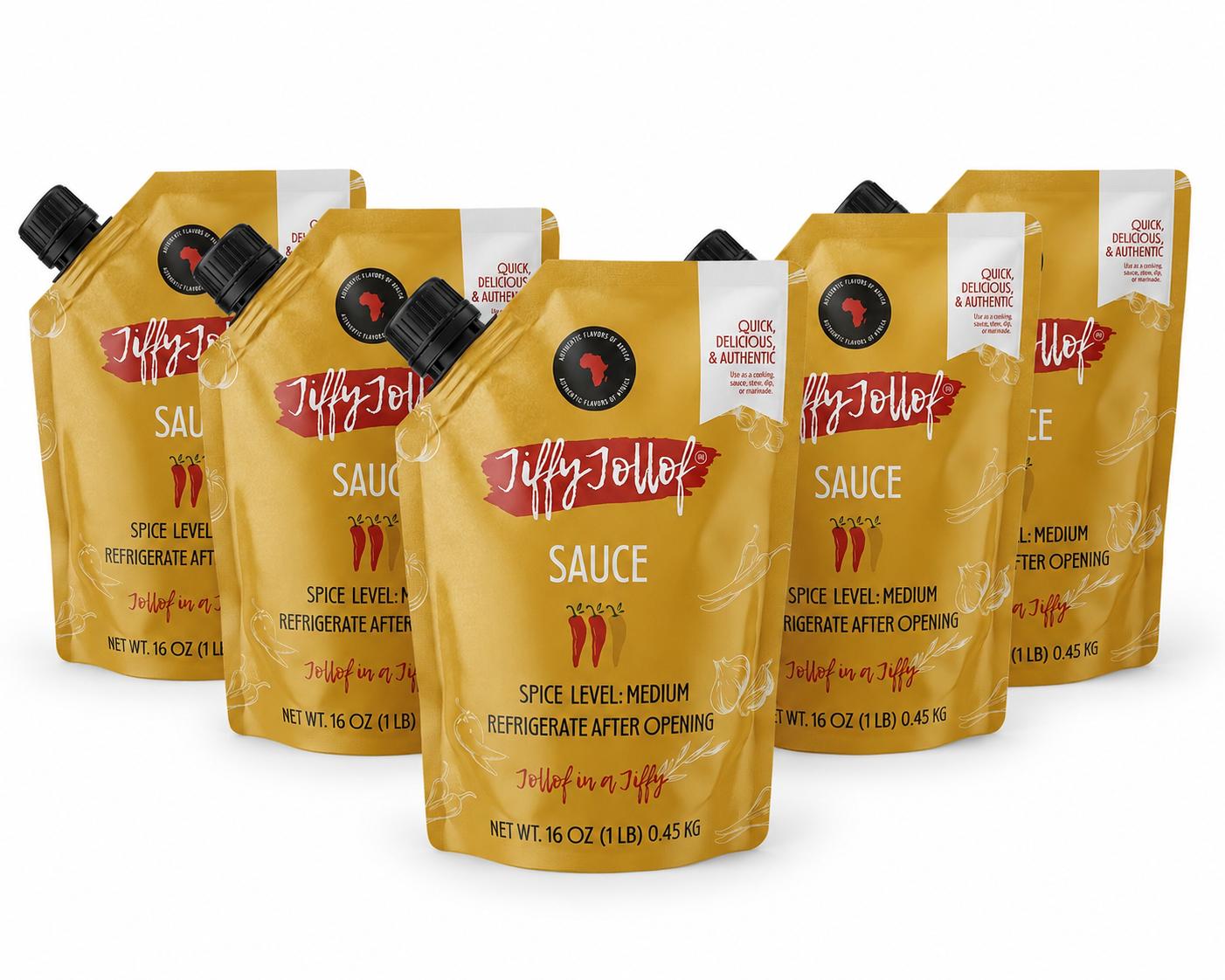 Jiffy Jollof Sauce Pouch Bundle Deal - Jiffy Jollof