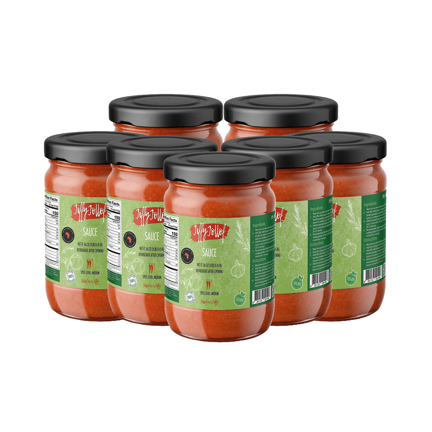 Jiffy Jollof VEGAN Sauce Bundle Deal I - Jiffy Jollof
