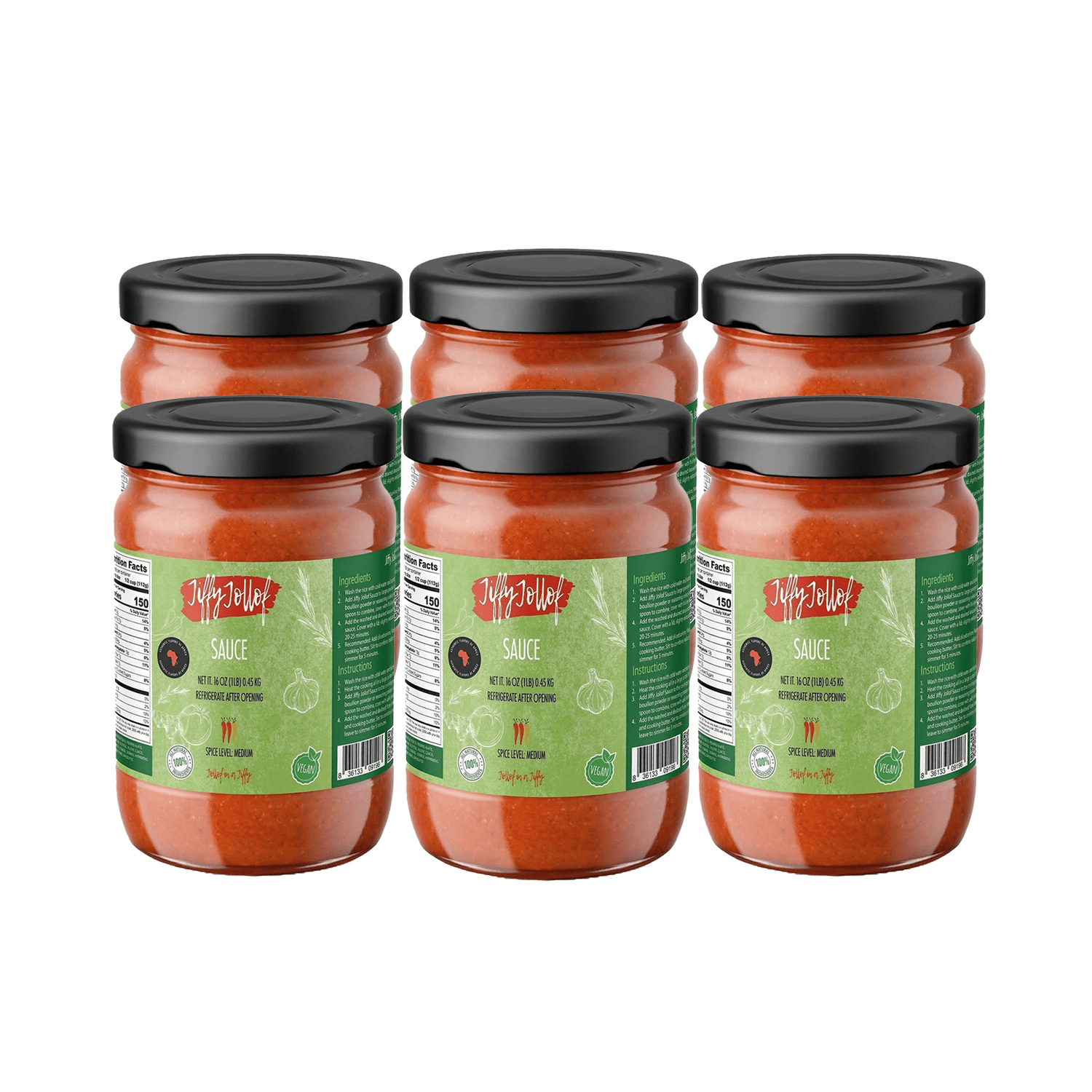 Jiffy Jollof VEGAN Sauce Bundle Deal II - Jiffy Jollof